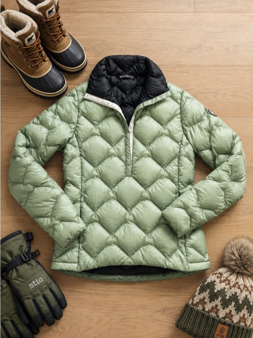 Big Agnes Cora Quilted Down Jacket Women’s M Alpine Mountain Town Winter Coat
